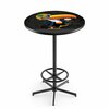 Holland Bar Stool Co Guinness Toucan 42 Tall 36 Top Pub Table with Black Wrinkle Finish L216 Notre Dame L216B4236ND-Guin-Tcn